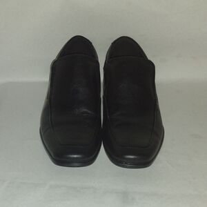 Apt. 9 Men's Black Leather Slip-On Dress Shoes (J664)